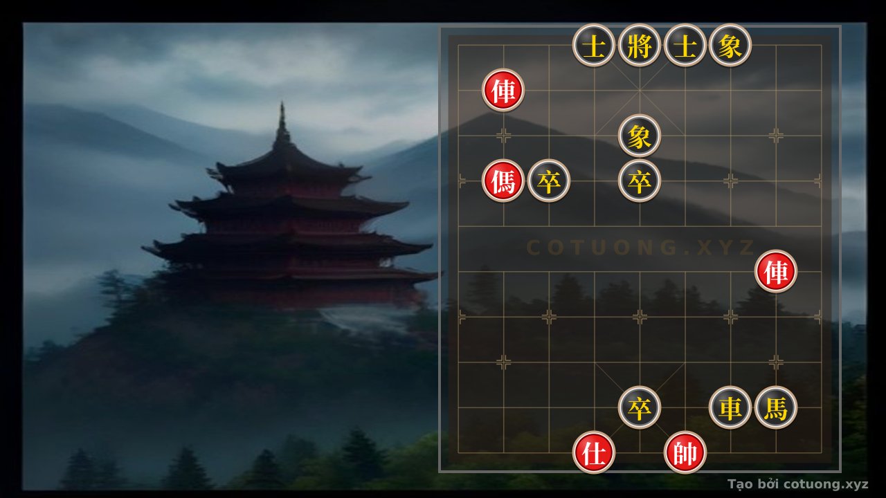 Thế cờ: Red Chariot's Straight Charge: A Brutal Strategy in the Xiangqi Battle — Cờ Tướng Online
