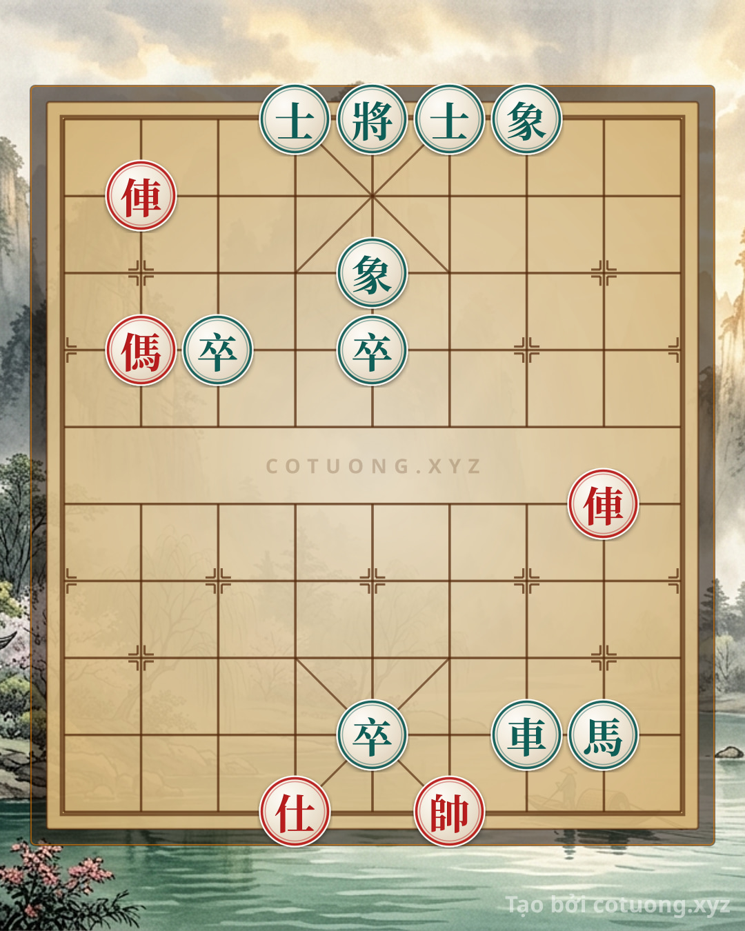 Challenge: Red Chariot's Straight Charge: A Brutal Strategy in the Xiangqi Battle - Can you solve it?