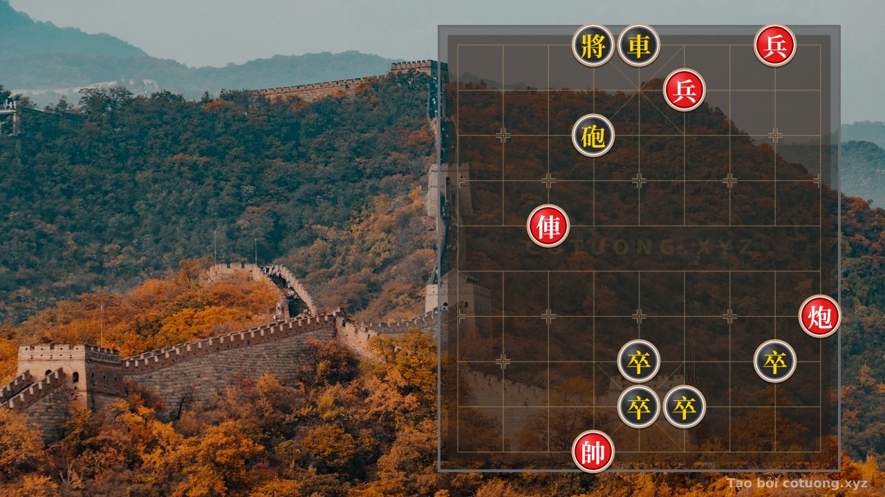 Thế cờ: Red Strategy: Black Rook at 5-10 Falls into Red Cannon's 'Trap' — Cờ Tướng Online