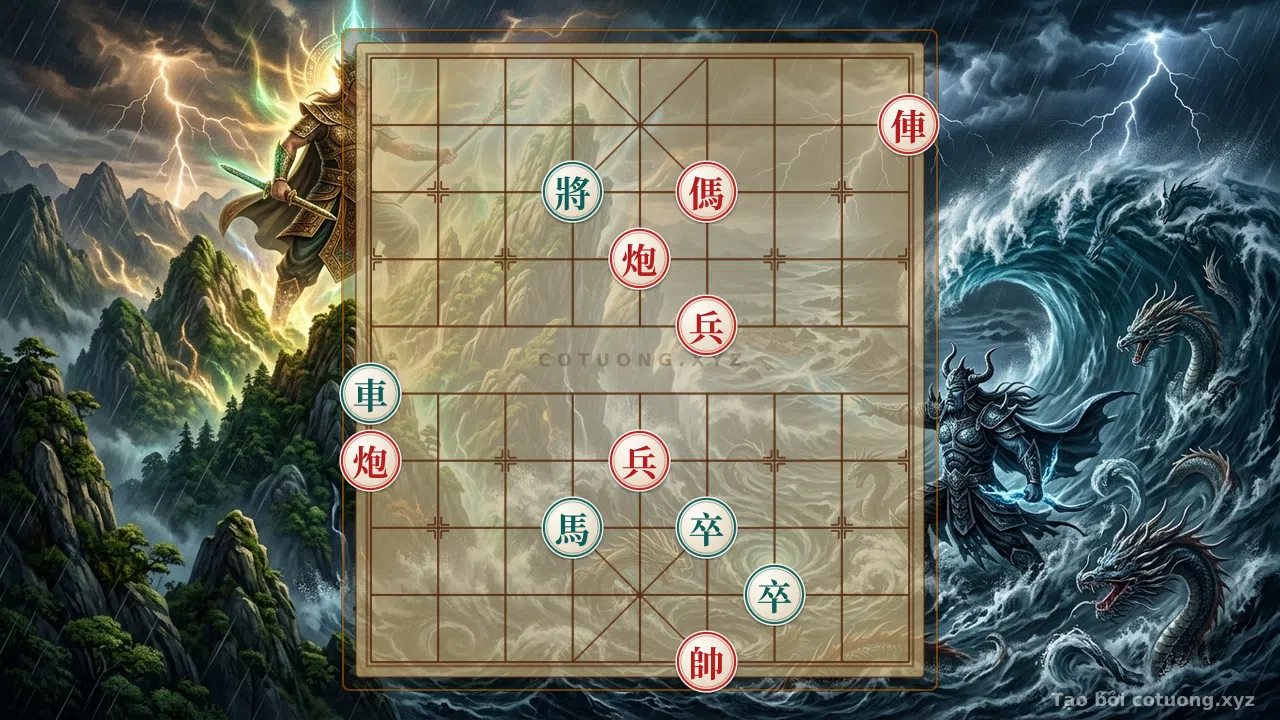 Thế cờ: Red's Spear and Cannon Strategy – Xiangqi Online (5/10): 
