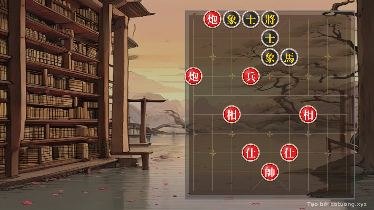 Thế cờ: Xiangqi: Red Cannon 8th Rank Surprise Attack - The Art of Patience Overcoming the Black Bishop's Trap — Cờ Tướng Online