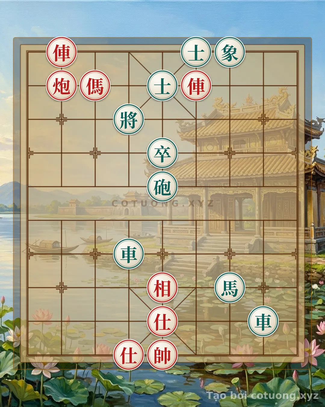 Challenge: Red General Chess: Defense Tactics Against the Double Horse Leg Formation - Can you solve it?
