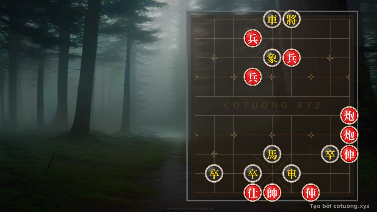 Thế cờ: The Battle of Life and Death: Red Chariot Coordinates with Cannon to Crush the Black Defense – An Extremely Powerful Endgame Strategy in Xiangqi — Cờ Tướng Online