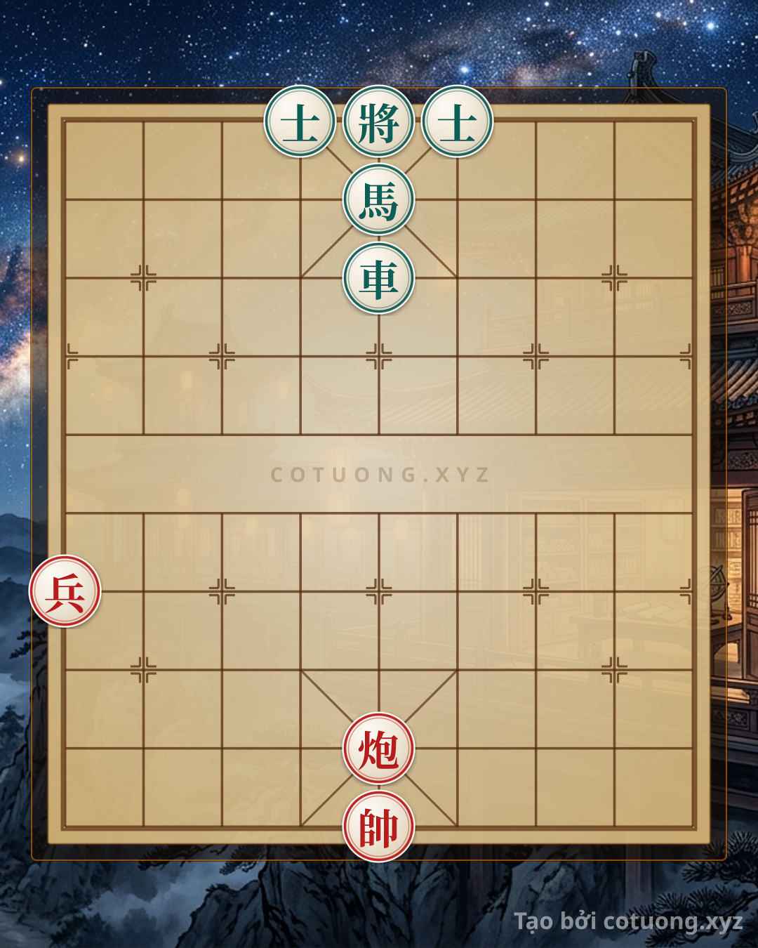 Challenge: Xiangqi Formation: Red Defense, Black Counterattack - Double Horse Leg Formation - Can you solve it?