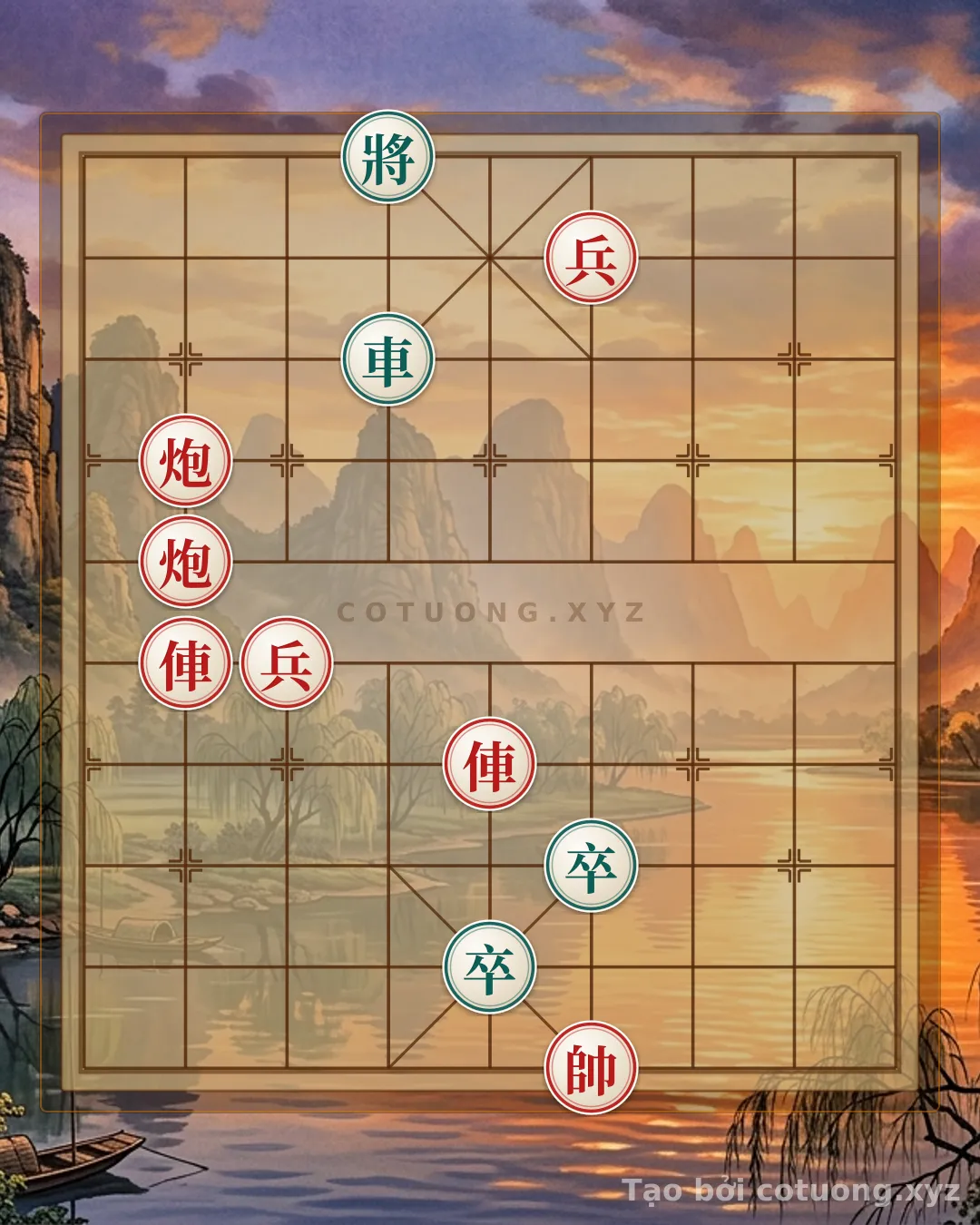 Challenge: Xiangqi: Fastest Checkmate Tactics for the Red Side - Rook Thrust and Cannon Hit - Can you solve it?
