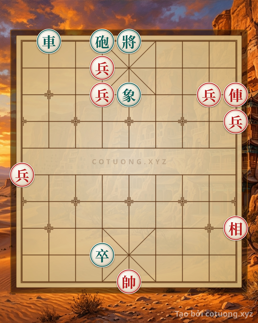 Thử Thách: Thế Xe Đen đơn độc lộ 2: Chiến thuật phản công của Pháo Đỏ trong cờ tướng - Bạn có thể giải được?