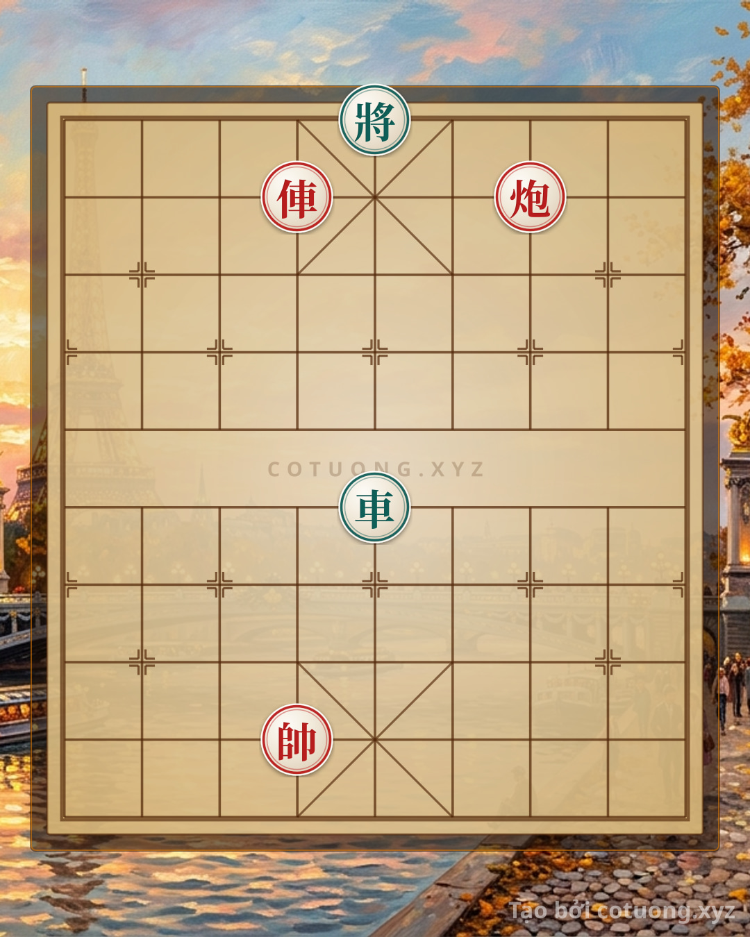 Challenge: Binh Pháp Tôn Tử & 36 Kế: Pháo Đỏ Lộ 3 Hàng 9, Xe Đen Lộ 5 Hàng 5 - Can you solve it?