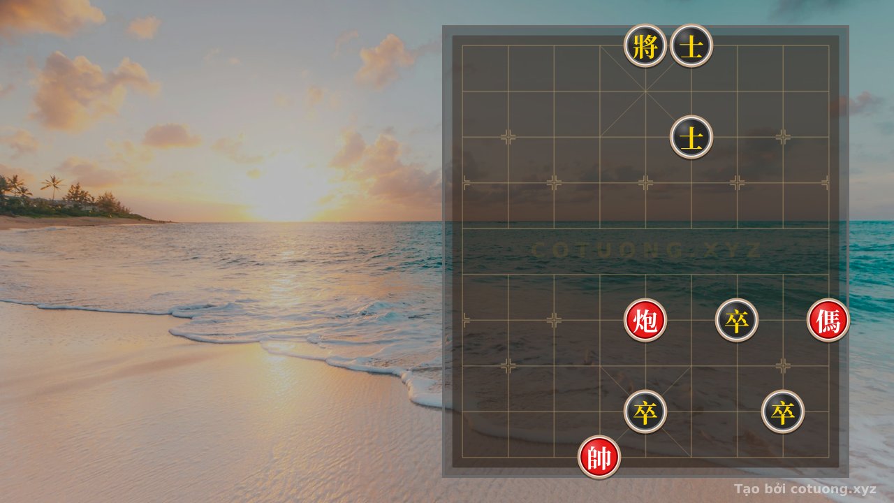 Thế cờ: Xiangqi Strategic Analysis: Black's Advantage with 3 Pawns - Can Red's Cannon (L5H4) Break the Formation? | Double Horse Exchange and Psychological Pressure — Cờ Tướng Online
