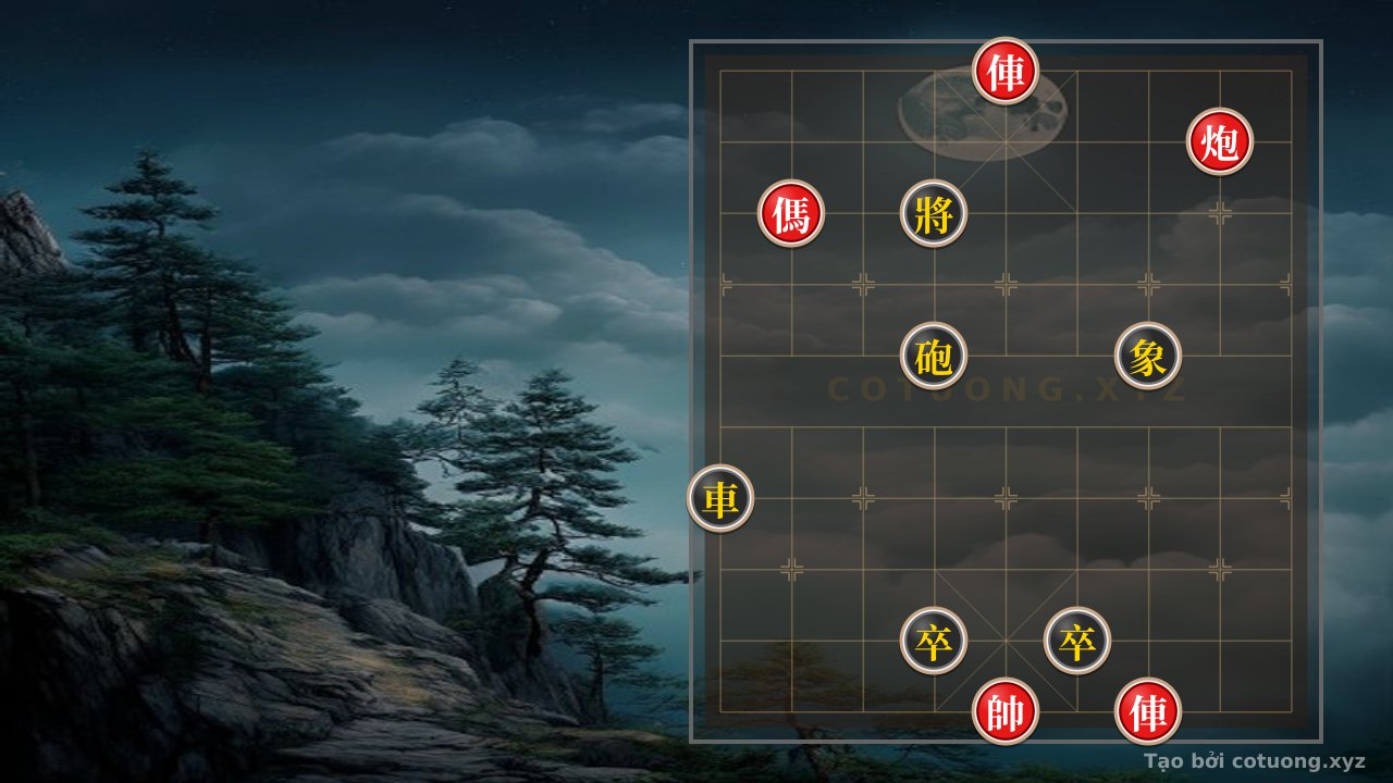 Thế cờ: Xiangqi: Black's Deadly Trap When Red Attacks the Rook at 5 — Cờ Tướng Online