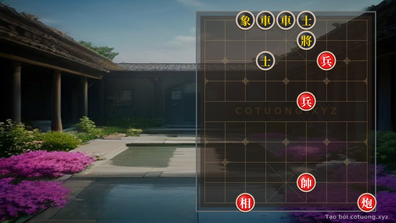 Thế cờ: The Secret of 'Empty Cannon' in the Black Bishop Exposed 3 Strategy - Super Difficult Xiangqi Puzzle 1/10 — Cờ Tướng Online