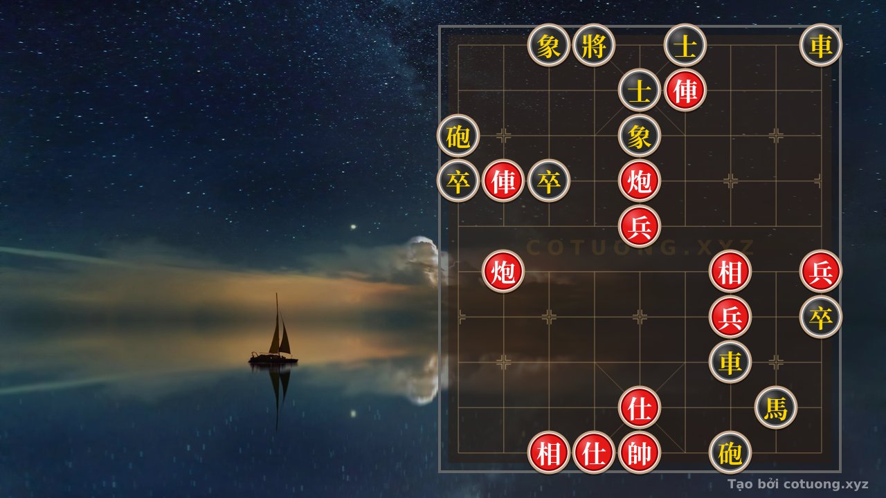 Thế cờ: Black General Broken in One Red Move: The Unmissable Tactical Trick — Cờ Tướng Online