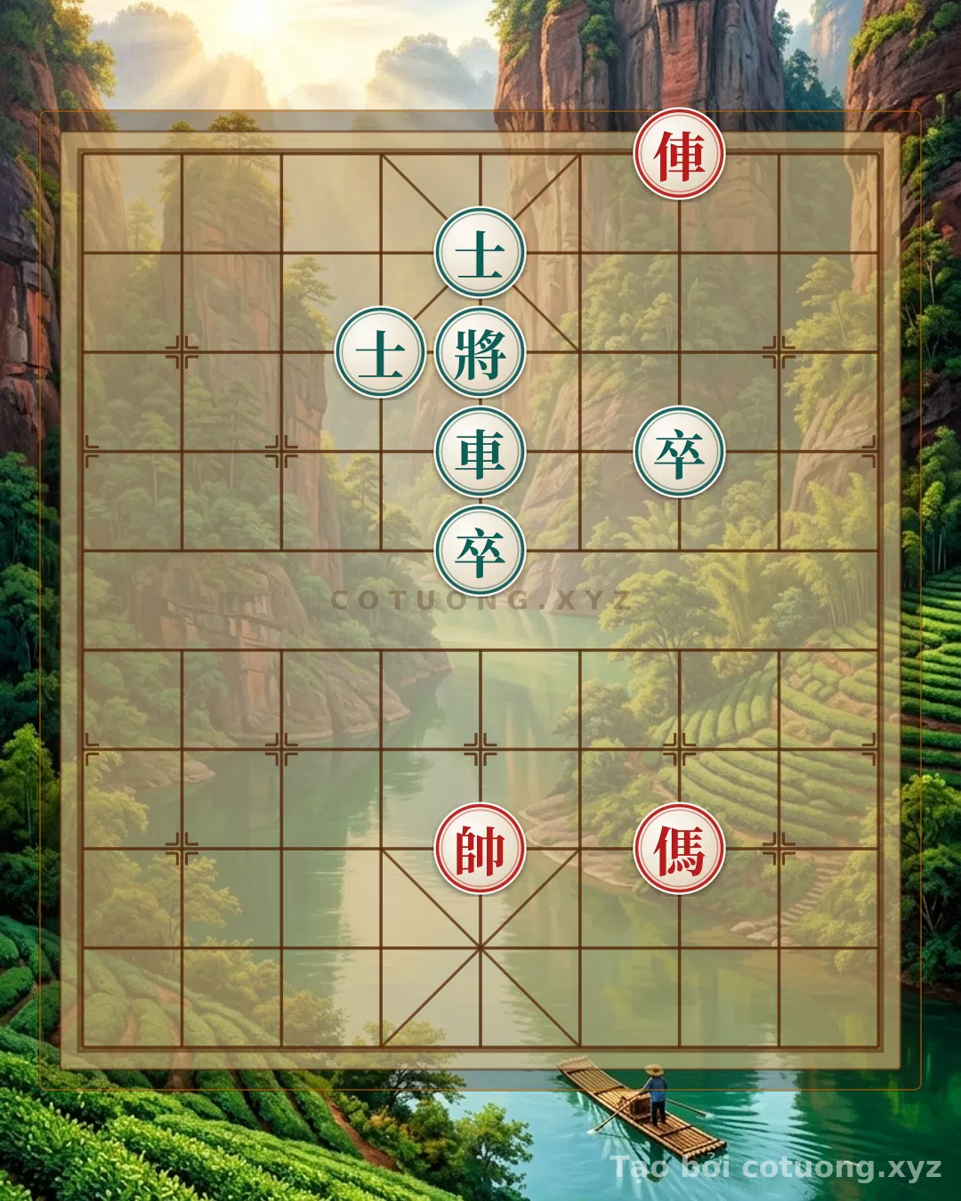 Thế cờ: The Xiangqi Position 'Chariot Horse Piercing': When Red Causes Havoc with a Brilliant Move Like the Battle of Xicheng — Cờ Tướng Online