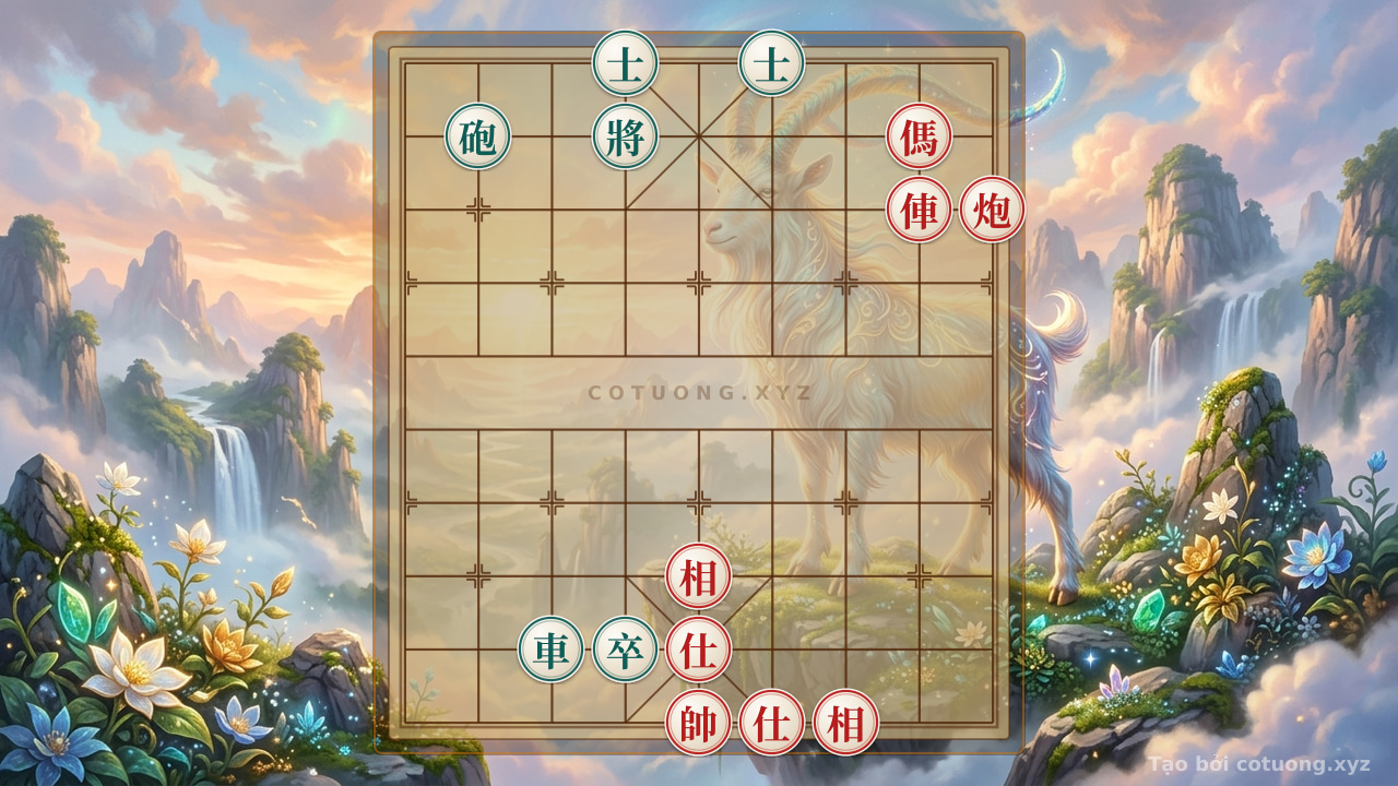 Thế cờ: The Mystic Defense Formation: Black's Counter to the Distant Cannon and Red Horse's Sudden Attack — Cờ Tướng Online