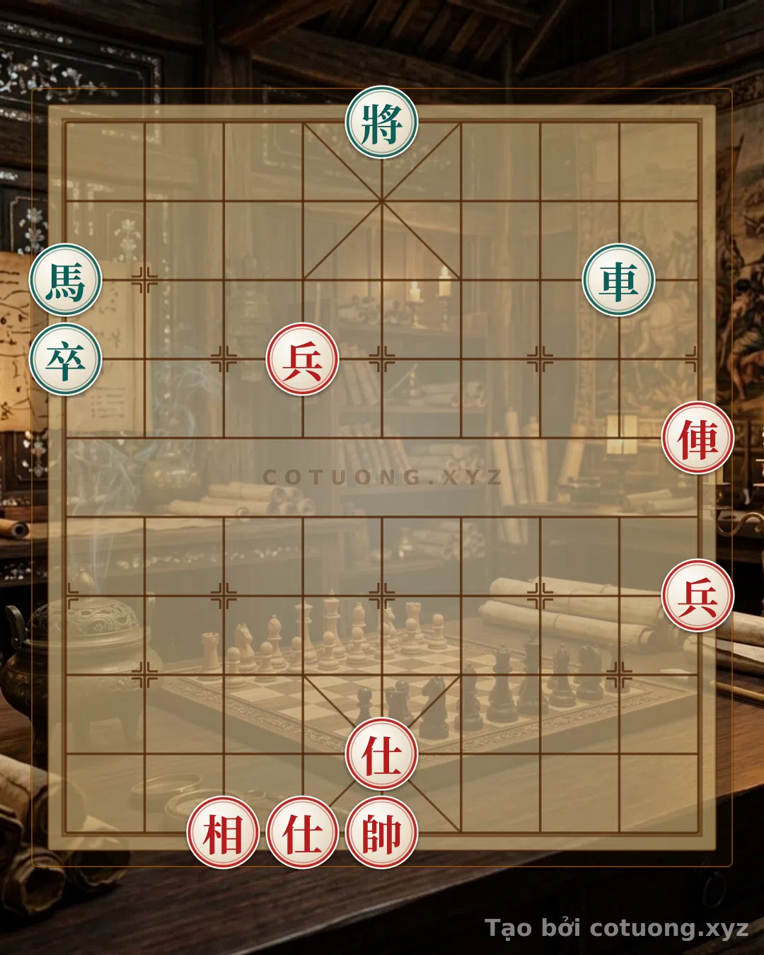 Thử Thách: Cờ Tướng Đỏ Chơi Như 'Phá Cách' - Thế Trận Xe Đen Lộ 8 Hàng 8 Bị Vây Hãm - Bạn có thể giải được?