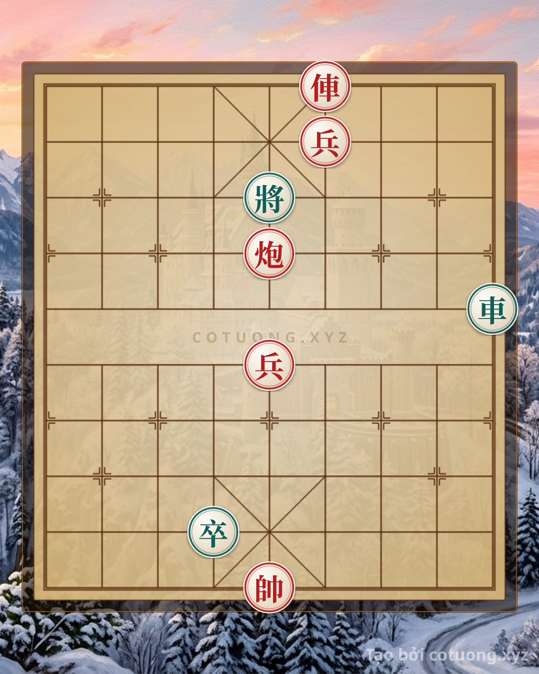 Challenge: Red General Wins: Red Chariot Exposed 4 Cannons on the 10th Rank - Kong Ming's 'Strike with a Strike' Tactics - Can you solve it?