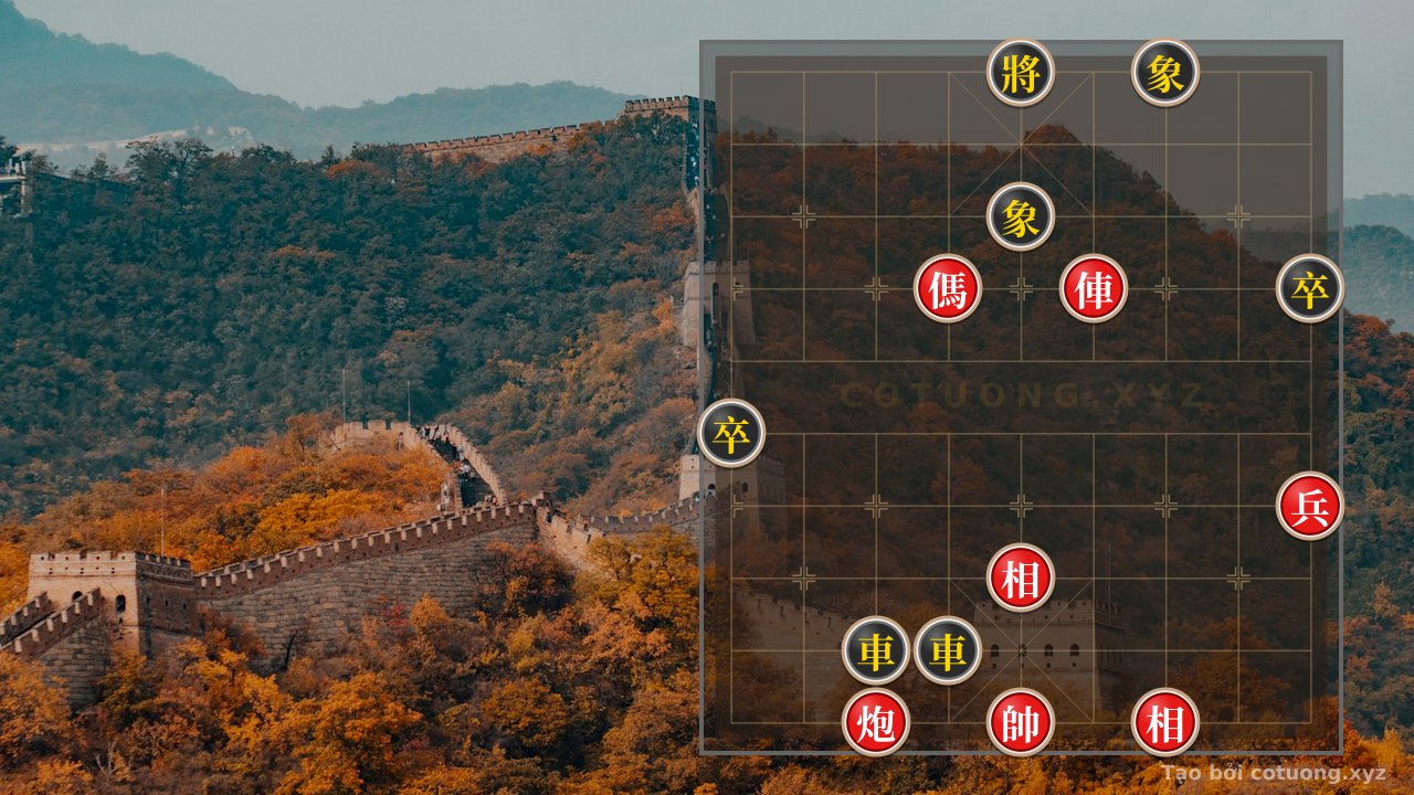 Thế cờ: Xiangqi Position: 'Red Chariot Exposed 4' - The Mystery on the Chessboard — Cờ Tướng Online