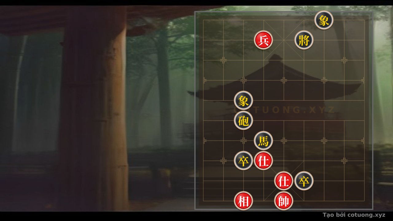 Thế cờ: Red General's First Move: Cannon Trap, Black Bishop in Lane 3 — Cờ Tướng Online
