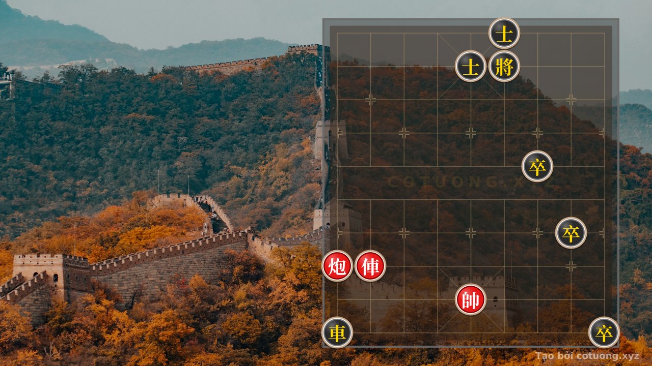 Thế cờ: The Secret Trick to Capture the Red Cannon and Defeat the Black Chariot 3 Steps: A Jianghu Chessboard Full of Perils! — Cờ Tướng Online