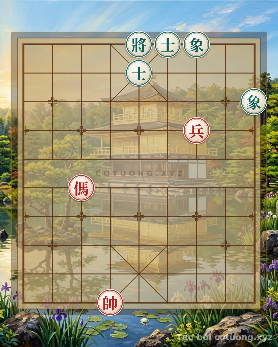 Thế cờ: Red's Decisive Strategy: Assassinating the Black General in the 8/10 Formation — Cờ Tướng Online
