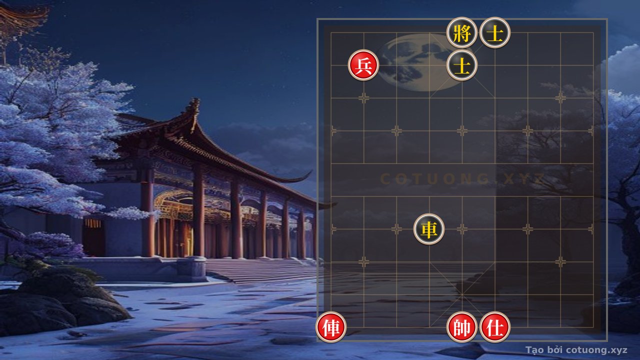 Thế cờ: Red General Chess: Mastering the 5th File with Rook and Pawn — Cờ Tướng Online