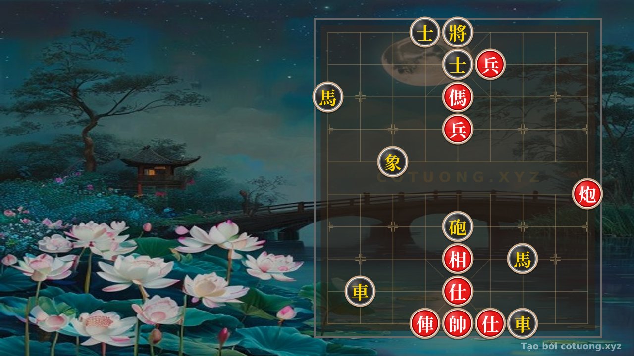 Thế cờ: Xiangqi: Red's Empty Cannon and Black's Rook Retreat Strategy — Cờ Tướng Online