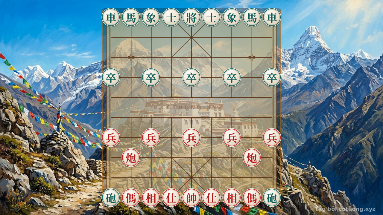 Thế cờ: Red Cannon on File 8 - First Step: Analysis of a Level 5/10 Xiangqi Strategy — Cờ Tướng Online