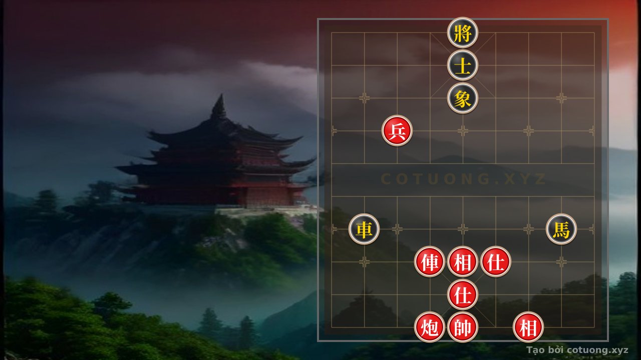 Thế cờ: Xiangqi: The Red General's Hidden 'Empty Cannon' Trap - The 'Pháo Trống' Formation — Cờ Tướng Online