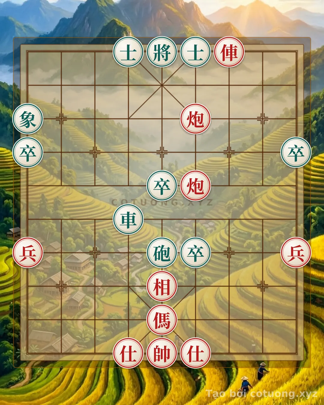 Thử Thách: Cờ Tướng: Bẫy Đen Như Lưỡi Dao - Phá Vỡ Sĩ Đỏ Trên Lộ 4 Hàng 1 - Bạn có thể giải được?