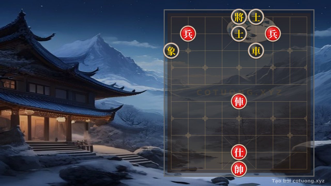 Thế cờ: B kill move: Infiltrating the 'Tiger Swallowing Dragon' formation in a losing position — Cờ Tướng Online