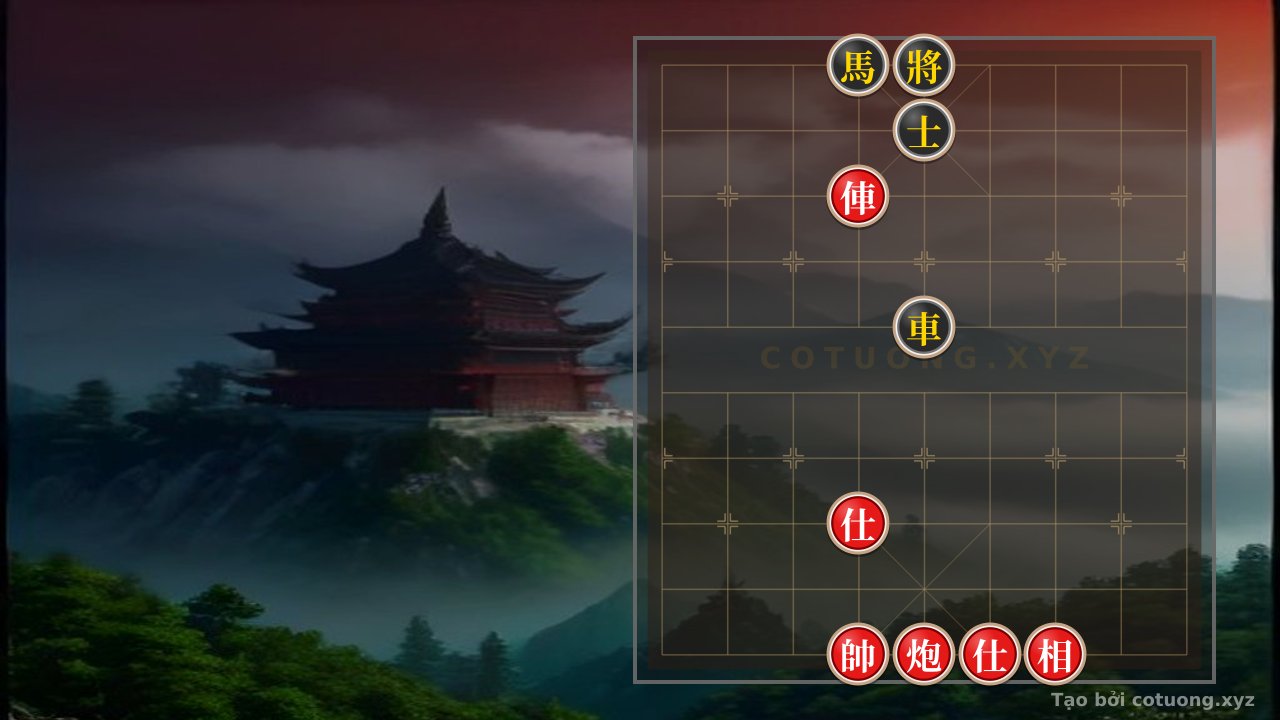 Thế cờ: Mysterious Jianghu Chess Position: Chariot-Cannon with 2 Advisors-Elephants vs. Chariot-Horse-Advisor - Analyzing the Decisive Move for Victory — Cờ Tướng Online