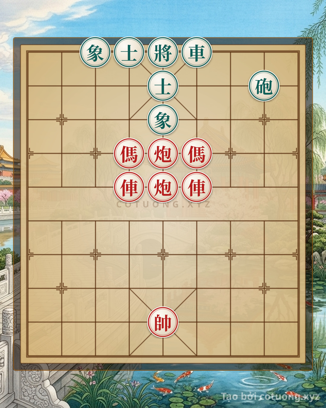 Challenge: Xiangqi Online: Unexpected Counterattack from Defensive Position - Trickery Tactics Using Double Horses & Empty Cannons - Can you solve it?