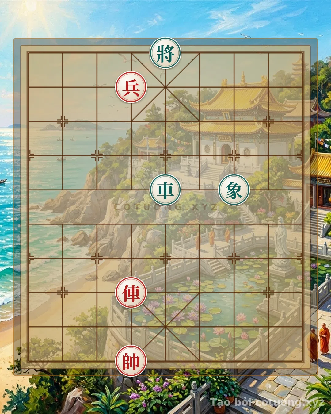 Thế cờ: Endgame Showdown: When the Red Rook Clashes with the Black General's Exposed Position - Ultimate Checkmate Tactics — Cờ Tướng Online
