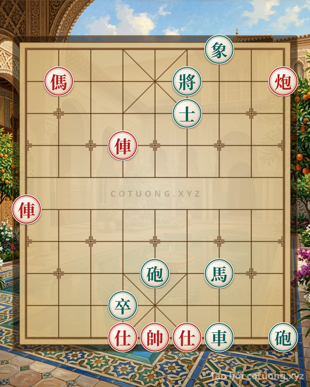 Challenge: Xiangqi Position 'Red Cannon 1 - Is It a Deadly Trap or a Counterattack Opportunity?' (45c6) | Mastering the Red Chariot's L7 Opening - Can you solve it?