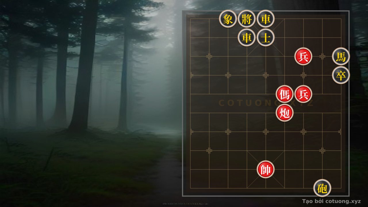 Thế cờ: Red General Chess: Defensive Tactics When the Black Chariot Rushes to File 5 — Cờ Tướng Online