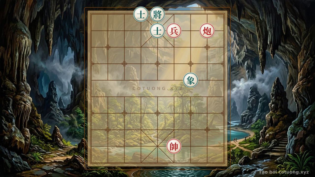 Thế cờ: Red's Strategy in the 'Empty Cannon' Formation - How to Checkmate Black's General — Cờ Tướng Online