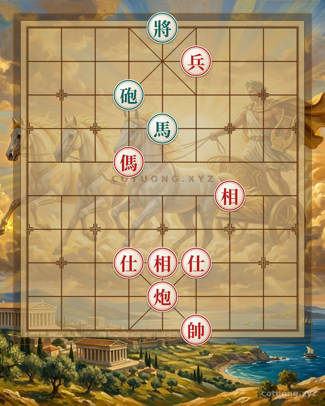 Thế cờ: Decoding the Position: Cannon Horse Chariot 2 Advisors 2 Elephants Cannon Horse - Pikafish Analysis — Cờ Tướng Online