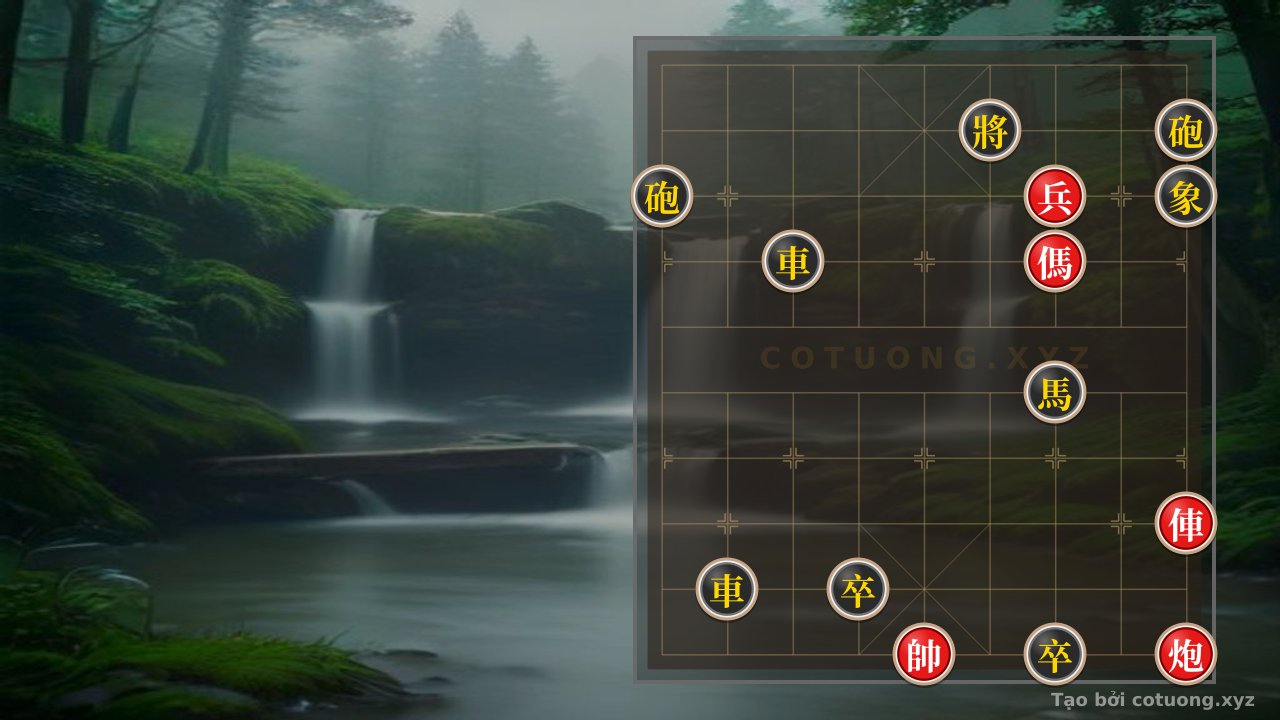 Thế cờ: Red General Chess: Strategy 'Empty Cannon' Checkmate Black in 5 Moves — Cờ Tướng Online