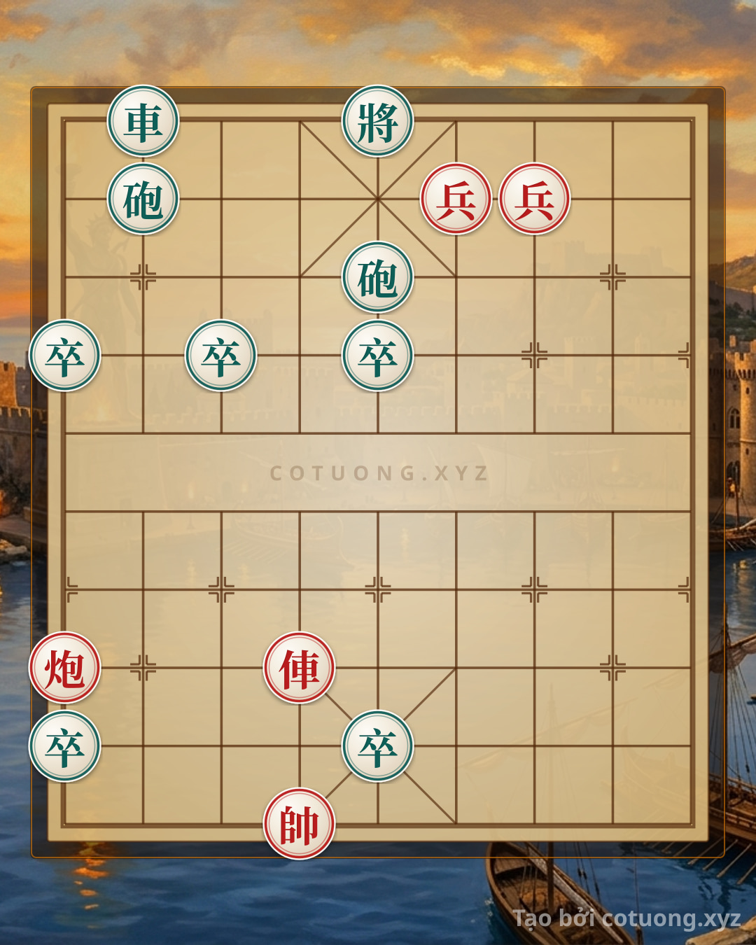 Challenge: Xa pháo hiệp lực trảm tướng - Can you solve it?