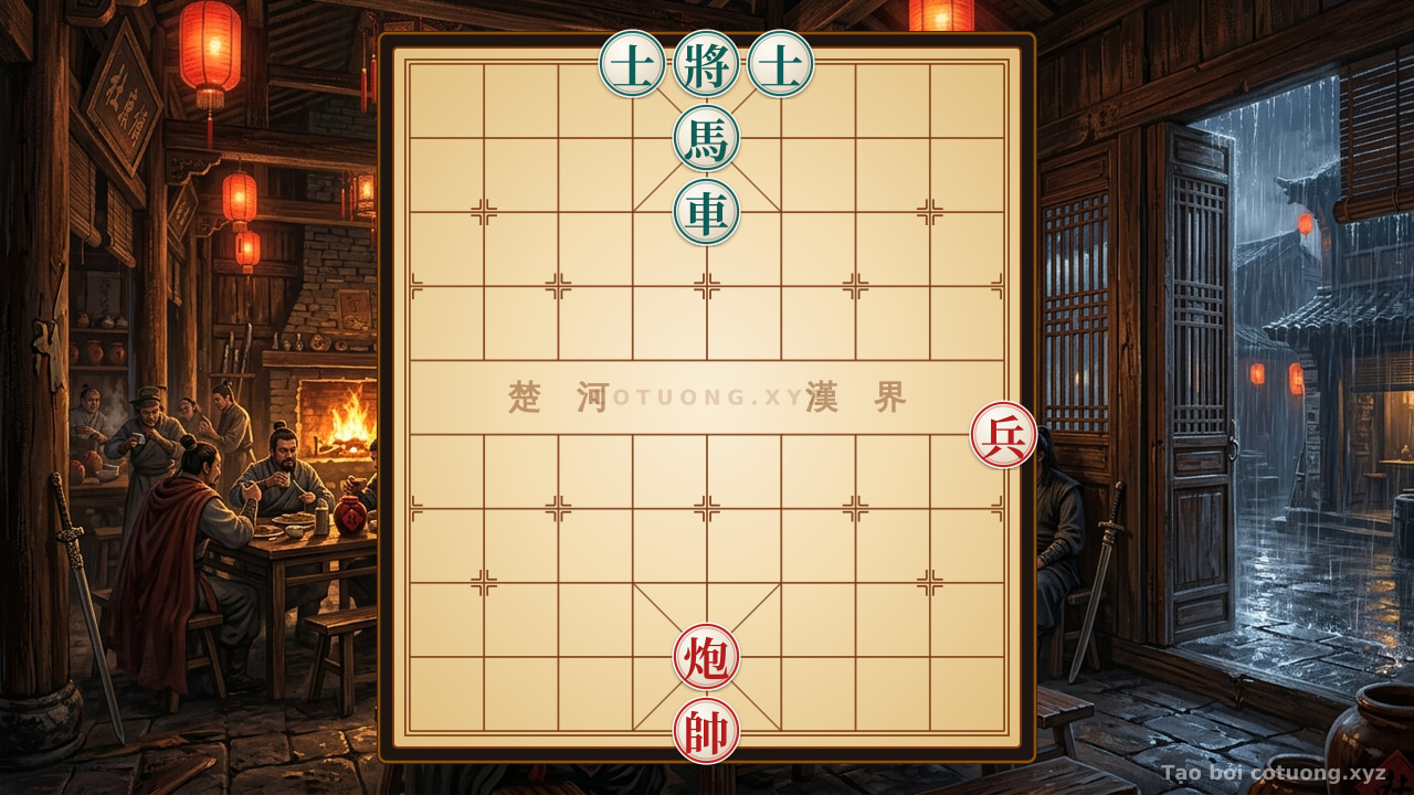 Thế cờ: Xiangqi Classic: Cannon Pawn vs. Chariot Horse 2 Advisors - The Psychological High of a Master's Cannon Strike — Cờ Tướng Online