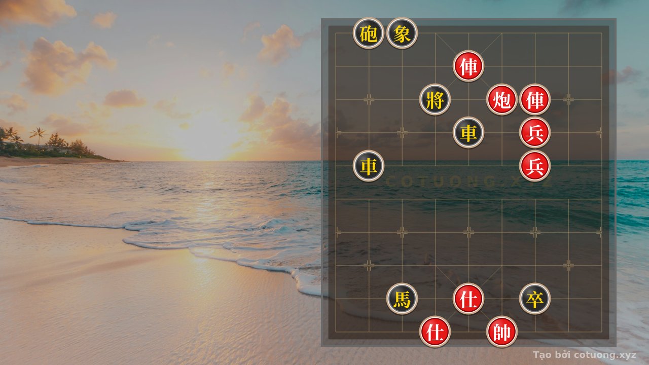 Thế cờ: God of War Xiangqi: Black Cannon on File 10 - Red Chariot on File 5 Sky - A Cruel Endgame Like the Battle of Bạch Đằng — Cờ Tướng Online
