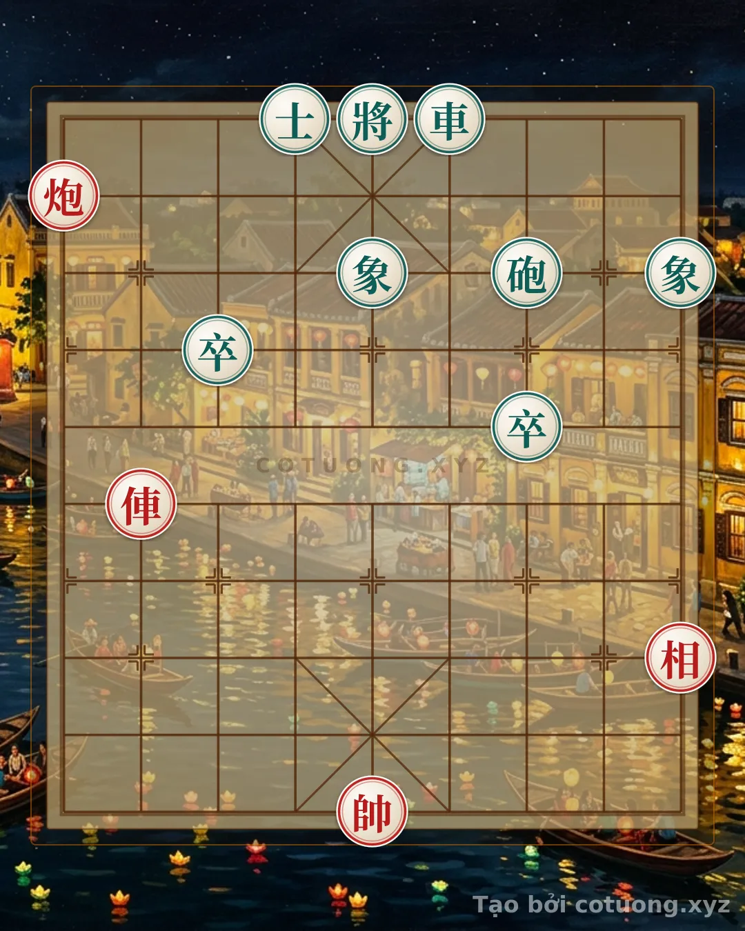 Thế cờ: Red General: Counterattack from 'Empty Cannon' with 'Rook Thrust' — Cờ Tướng Online