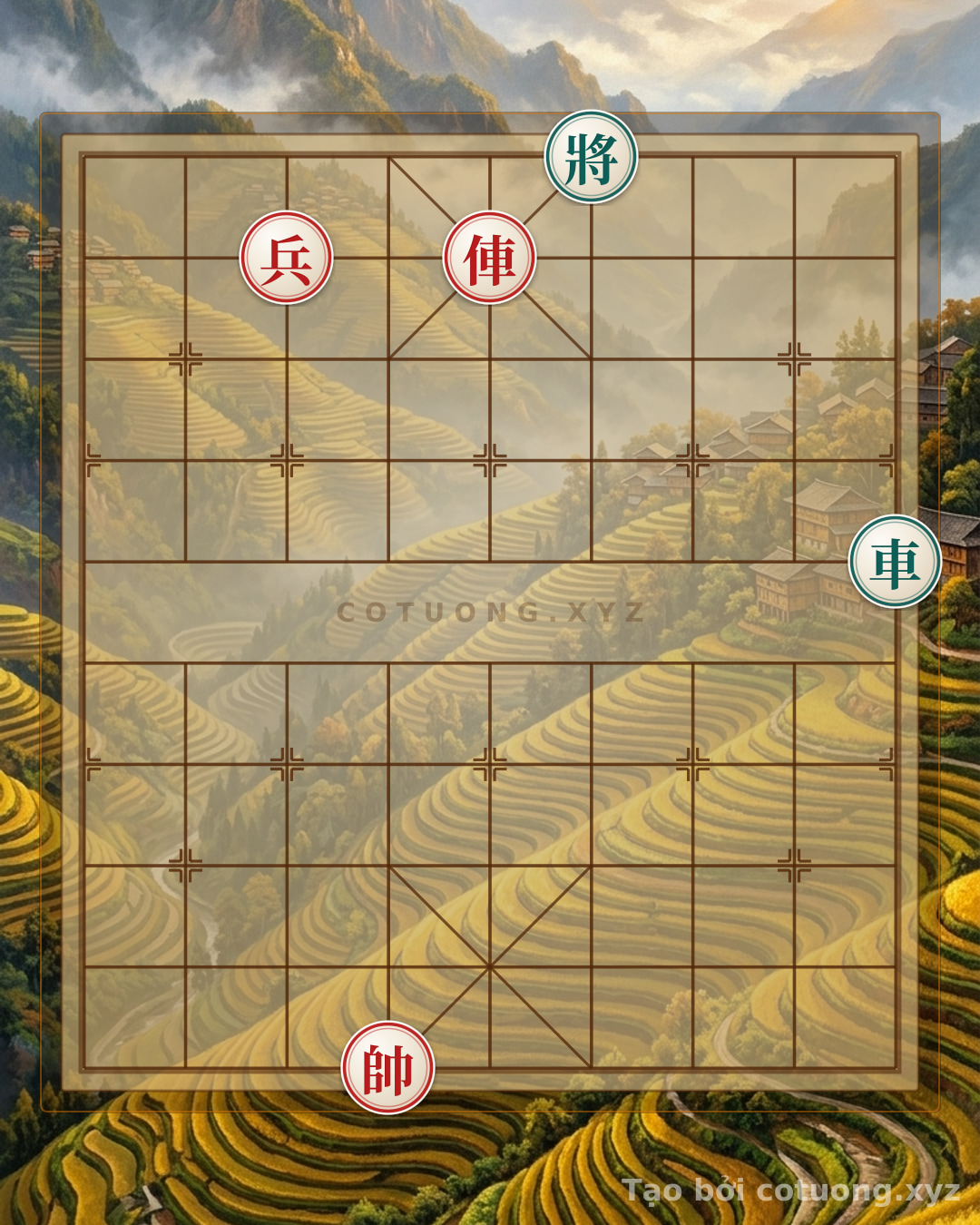 Thế cờ: Defensive Counterattack Tip: Red Rook Penetrates File 5, Red Pawn Blocks File 7 - The General's Move Black Must Learn — Cờ Tướng Online