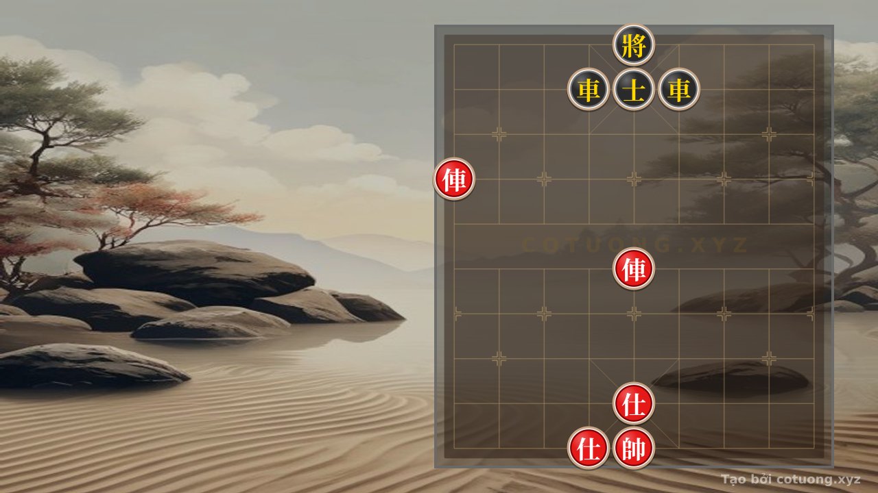 Thế cờ: The Brutal Counterattack Trick: Black Resolves the Pin, Red Falls into the Deadly Trap — Cờ Tướng Online
