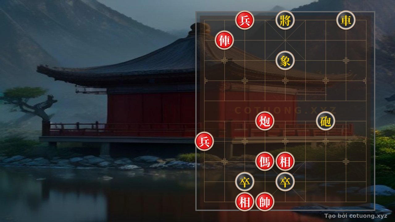 Thế cờ: Red General Chess: Strategy for Exploiting the Black Chariot in the 8th File, 10th Rank — Cờ Tướng Online
