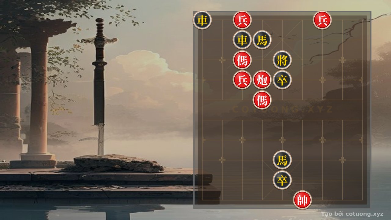 Thế cờ: Xiangqi Strategy 1: The Red Army's Counterattack Against the Black Rook on File 1 — Cờ Tướng Online