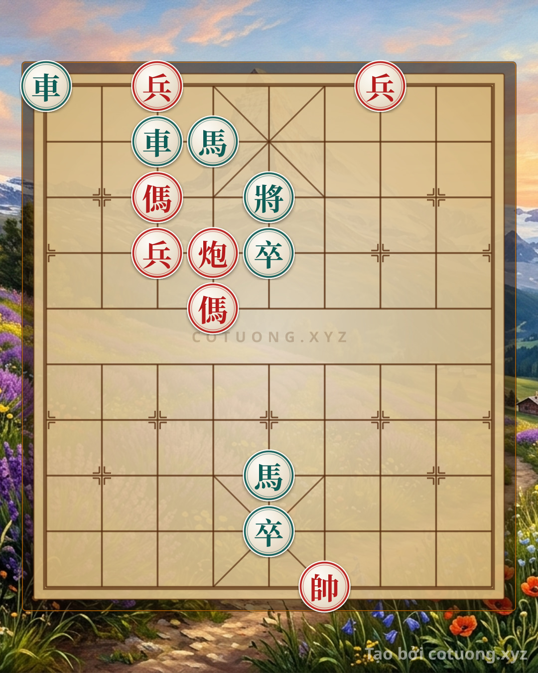 Challenge: Xiangqi Strategy 1: The Red Army's Counterattack Against the Black Rook on File 1 - Can you solve it?
