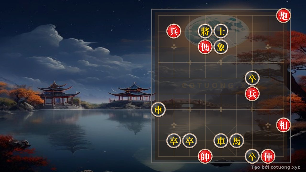 Thế cờ: Super Difficult Xiangqi AI: Red Cannon on 10th Rank Shoots First - Crushing Black General Strategy — Cờ Tướng Online