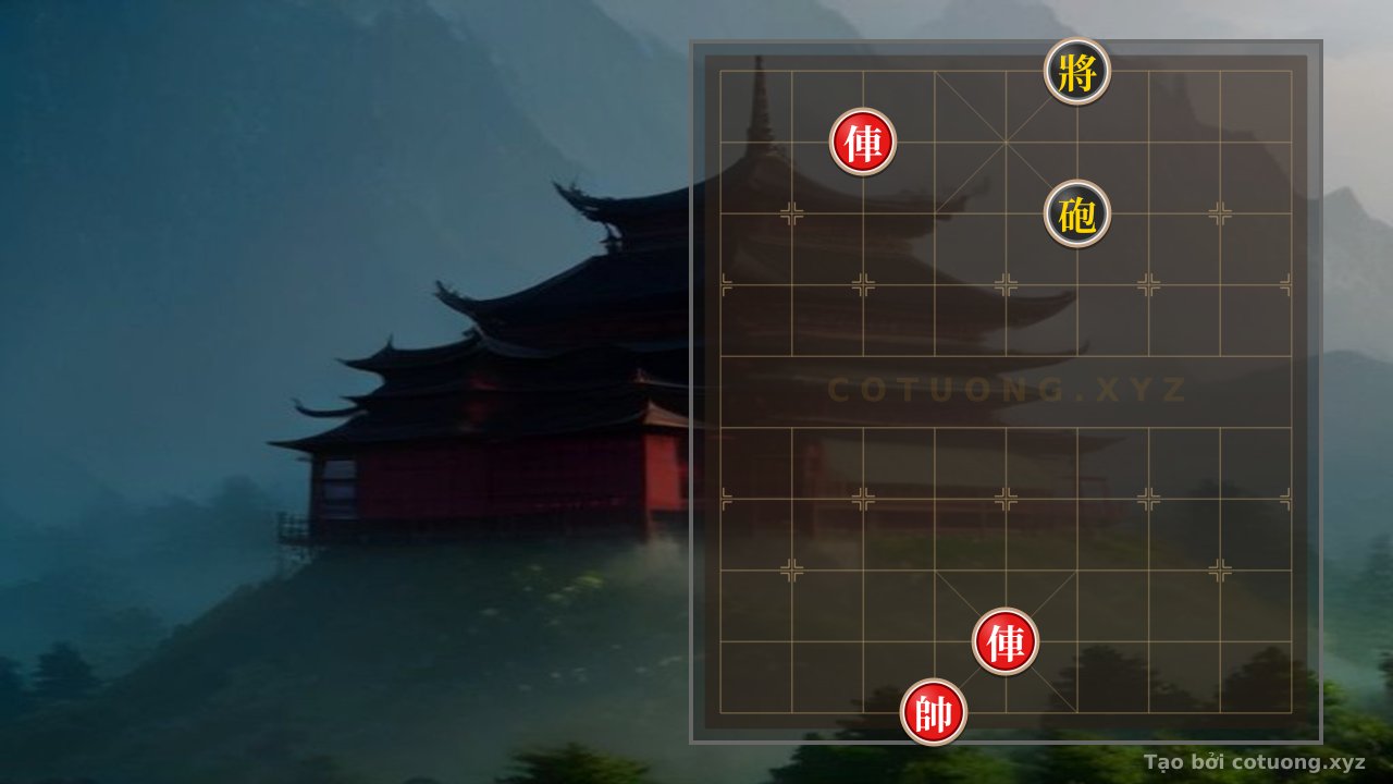 Thế cờ: Xiangqi Super Difficult: Red Chariot Surrounds, Black Cannon Saves - The Setup to Win — Cờ Tướng Online