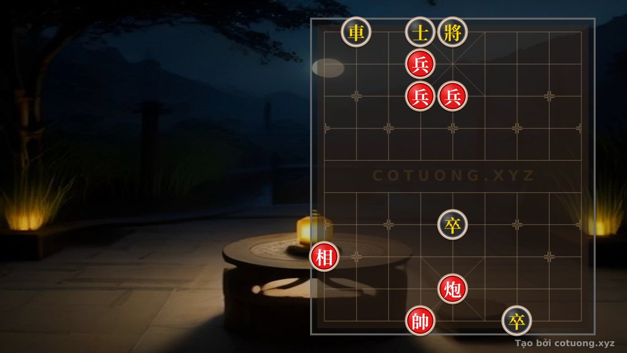 Thế cờ: Red General's Breakthrough: Black Rook on 2-10 - Sacrifice Strategy — Cờ Tướng Online