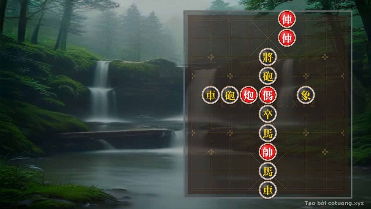 Thế cờ: Red Chariot Attacks Straight on File 5: Brutal Tactics in Chinese Chess — Cờ Tướng Online